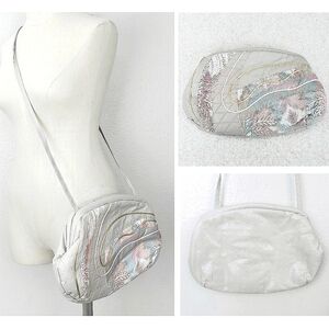 Vintage Fifth Avenue Handbags Patchwork Convertible Crossbody Clutch Bag